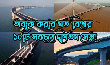 অবাক করার মত বিশ্বের ১০টি সবচেয়ে দীর্ঘতম সেতু!